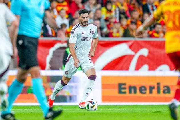 BIALYSTOK, 22-08-2024, Bialystok City Stadium, football, UEFA Europa League Play Offs, season 2024 2025, Jagiellonia Bialystok - Ajax. Ajax player Josip Sutalo Jagiellonia Bialystok - Ajax  x26090140x Copyright: