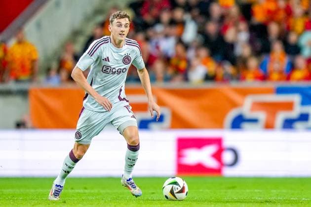 BIALYSTOK, 22-08-2024, Bialystok City Stadium, football, UEFA Europa League Play Offs, season 2024 2025, Jagiellonia Bialystok - Ajax. Ajax player Youri Baas Jagiellonia Bialystok - Ajax  x26090154x Copyright:
