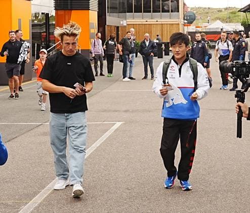 FORMULA 1 HEINEKEN DUTCH GRAND PRIX 2024 23 08 2024, Circuit Park Zandvoort, Zandvoort, FORMULA 1 HEINEKEN DUTCH GRAND PRIX 2024 , in the picture Liam Lawson NZL , Scuderia AlphaTauri, Yuki Tsunoda JPN , Visa Cash App RB Formula One Team nordphotoxGmbHx xBratic nph00250