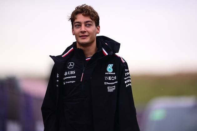 F1 Grand Prix Of Netherlands - Practice George Russell of Mercedes-AMG Petronas arrives in the paddock during free practice of the Dutch GP, the 15th round of the Formula 1 World Championship, WM, Weltmeisterschaft in Circuit Zandvoort, Zandvoort, North Holland, Netherlands, on August 23, 2024. Zandovort North Holland Netherlands  Copyright: xAndreaxDiodatox originalFilename:diodato-notitle240814_npiue.jpg