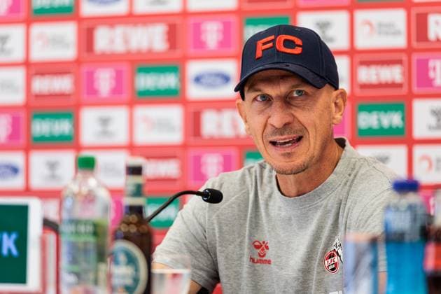 2 Soccer Bundesliga 1 FC Köln Press Conference 23 08 2024 Gerhard Struber Coach 1 FC Köln 2 Soccer Bundesliga Press Conference 1 FC Köln Geissbockheim, 23 08 2024 Copyright: xBEAUTIFULxSPORTS Wunderlx