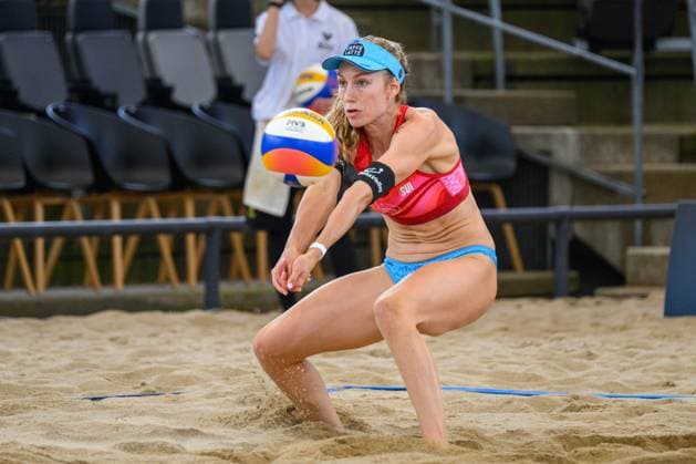 Beach Pro Tour Elite 16 Hamburg, 23 08 2024 Nina Brunner SUI Beach Pro Tour Elite 16, Hamburg, Stadion Am Rothenbaum on 23 08 2024 Copyright: xBEAUTIFULxSPORTS PeterxWeberx