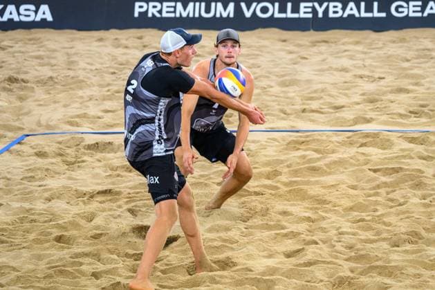 Beach Pro Tour Elite 16 Hamburg, 23 08 2024 Maximilian Max Just, Paul Henning Beach Pro Tour Elite 16, Hamburg, Stadion Am Rothenbaum on 23 08 2024 Copyright: xBEAUTIFULxSPORTS PeterxWeberx