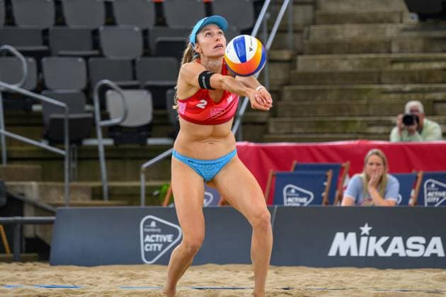 Beach Pro Tour Elite 16 Hamburg, 23 08 2024 Nina Brunner SUI Beach Pro Tour Elite 16, Hamburg, Stadion Am Rothenbaum on 23 08 2024 Copyright: xBEAUTIFULxSPORTS PeterxWeberx