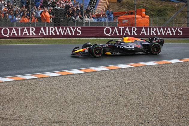 FORMULA 1 HEINEKEN DUTCH GRAND PRIX 2024 23 08 2024, Circuit Park Zandvoort, Zandvoort, FORMULA 1 HEINEKEN DUTCH GRAND PRIX 2024 , pictured spinning by Max Verstappen NLD , Oracle Red Bull Racing nordphotoxGmbHx xBratic nph00250
