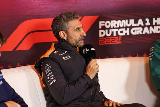 STELLA Andrea (ita), Team Principal of McLaren F1 Team, portrait press conference, PK, Pressekonferenz during the Formula 1 Heineken Dutch Grand Prix 2024, 15th round of the 2024 Formula One World Championship, WM, Weltmeisterschaft from August 23 to 25, 2024 on the Circuit Zandvoort, in Zandvoort, Netherlands - F1 - DUTCH GRAND PRIX 2024 DPPI Panoramic 240823_R15_OLANDA_DP_XB5_0541