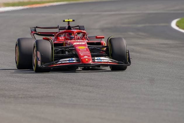 2024-08-23 F1 - Heineken Dutch GP - Free Practice 1 ZANDVOORT, NETHERLANDS - AUGUST 23: Carlos Sainz of Ferrari competing in the Free Practice 1 during F1 - Heineken Dutch GP on August 23, 2024 in Zandvoort, Netherlands. Zandvoort Netherlands Content not available for redistribution in The Netherlands directly or indirectly through any third parties. Copyright: xAndrexWeeningx