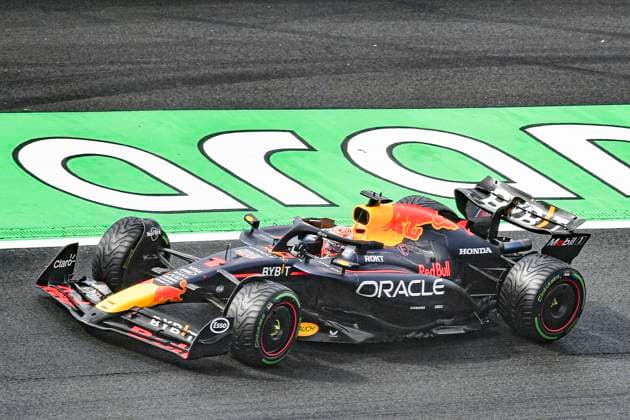 23rd August 2024; Circuit Zandvoort, Zandvoort, North Holland, Netherlands; Formula 1 Heineken Dutch Grand Prix 2024; Free Practice Day; Max Verstappen (NED) in the RB19 of Oracle Red Bull Racing during free practice 1  ActionPlus12684302 GodfreyxPitt
