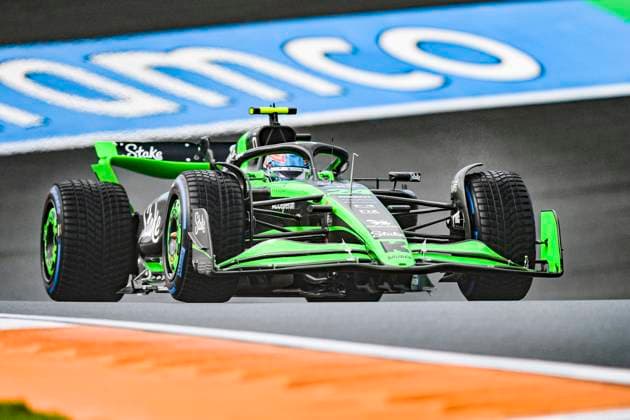 23rd August 2024; Circuit Zandvoort, Zandvoort, North Holland, Netherlands; Formula 1 Heineken Dutch Grand Prix 2024; Free Practice Day; Zhou Guanyu (CHI) in the C43 of Stake F1 Team Kick during free practice 1  ActionPlus12684307 GodfreyxPitt