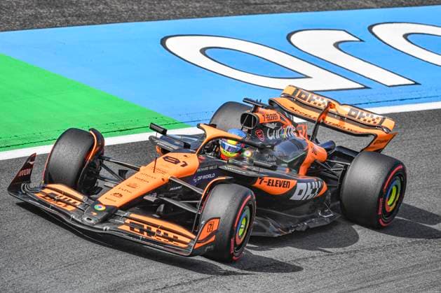 23rd August 2024; Circuit Zandvoort, Zandvoort, North Holland, Netherlands; Formula 1 Heineken Dutch Grand Prix 2024; Free Practice Day; Oscar Piastri (AUS) in the MCL60 of McLaren during free practice 1  ActionPlus12684323 GodfreyxPitt