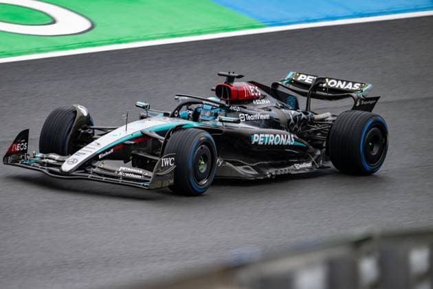 Formula 1 GP Zandvoort Holland Friday, 23 08 2024 George Russell 63, Mercedes AMG Petronas F1 Team Formula 1 GP Zandvoort Holland Friday, 23 08 2024 Copyright: xBEAUTIFULxSPORTS Erlhofx