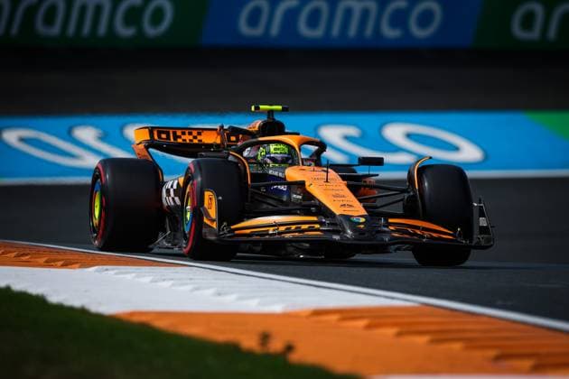 4 Lando Norris GBR, McLaren Formula 1 Team , F1 Grand Prix of the Netherlands at Circuit Zandvoort on August 23, 2024 in Zandvoort, Netherlands Photo by HOCH ZWEI Zandvoort Netherlands