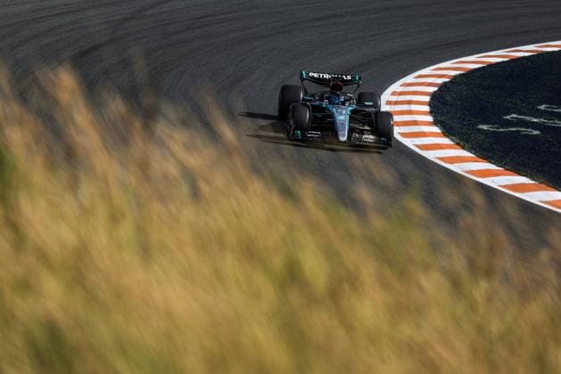 63 George Russell GBR, Mercedes AMG Petronas F1 Team , F1 Grand Prix of the Netherlands at Circuit Zandvoort on August 23, 2024 in Zandvoort, Netherlands Photo by HOCH ZWEI Zandvoort Netherlands