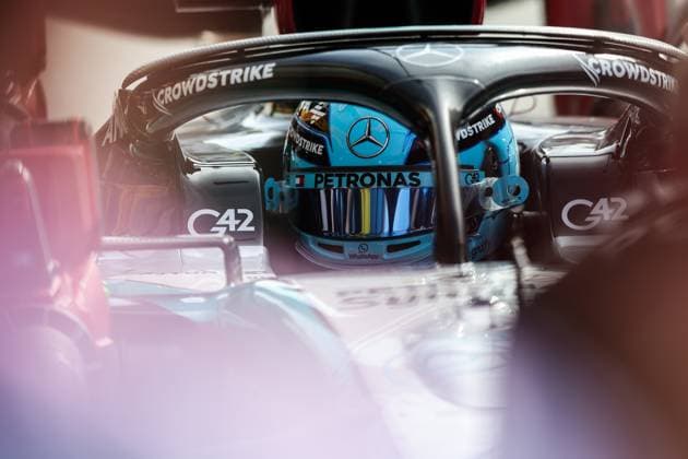 RUSSELL George (gbr), Mercedes AMG F1 Team W15, portrait during the Formula 1 Heineken Dutch Grand Prix 2024, 15th round of the 2024 Formula One World Championship, WM, Weltmeisterschaft from August 23 to 25, 2024 on the Circuit Zandvoort, in Zandvoort, Netherlands - F1 - DUTCH GRAND PRIX 2024 DPPI Panoramic  240823_R15_OLANDA_DP_XB3_3480