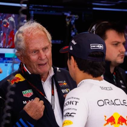 Dr Helmut Marko and Oracle Red Bull Racing and Sergio Perez of Mexico and Oracle Red Bull Racing during practice ahead of the F1 Grand Prix of Netherlands at Circuit Park Zandvoort on August 23, 2024 in Zandvoort, Netherlands Defodi 704 MTB20240823F1ZandvDag2VrijeTr352912 Defodi-704