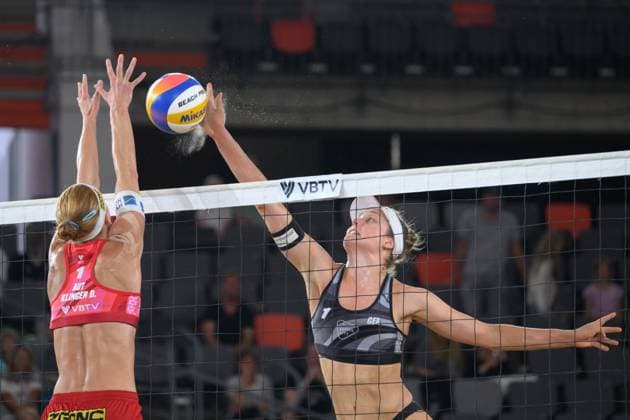 Beach Pro Tour Elite 16 Hamburg, 23 08 2024 Svenja Mueller GER Beach Pro Tour Elite 16, Hamburg, Stadion Am Rothenbaum on 23 08 2024 Copyright: xBEAUTIFULxSPORTS PeterxWeberx