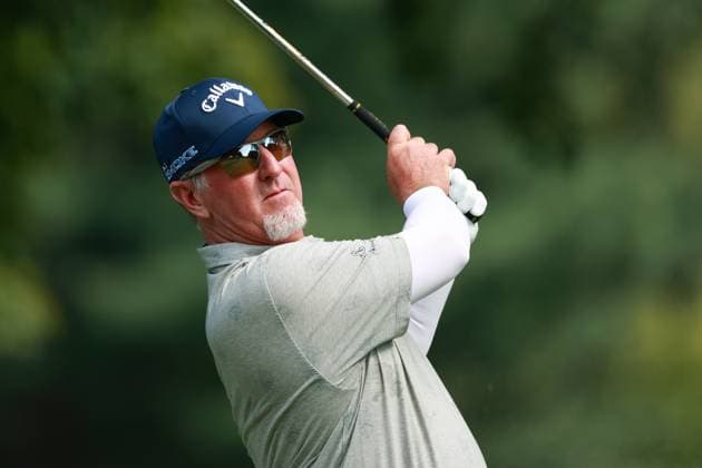 The Ally Challenge GRAND BLANC,MICHIGAN-AUGUST 23: David Duval of the United States hits from the 11th tee during the first round of The Ally Challenge presented by McLaren at Warwick Hills Golf & Country Club, Grand Blanc, MI, USA Friday, August 23, 2024. Grand Blanc Michigan United States  Copyright: xAmyxLemusx originalFilename:lemus-theallyc240823_npMZy.jpg