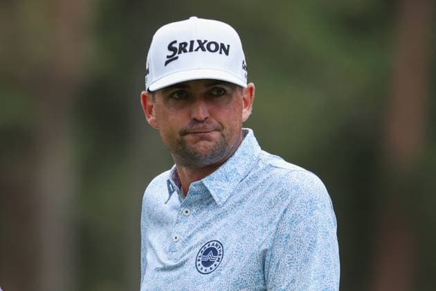 CASTLE ROCK, CO - AUGUST 23: Keegan Bradley during the second round of the BMW Championship on August 23, 2024 at Castle Pines Golf Club in Castle Rock, CO. (Photo by Scott Winters Icon Sportswire) GOLF: AUG 23 PGA, Golf Herren FedExCup Playoffs - BMW Championship EDITORIAL USE ONLY Icon2408231306
