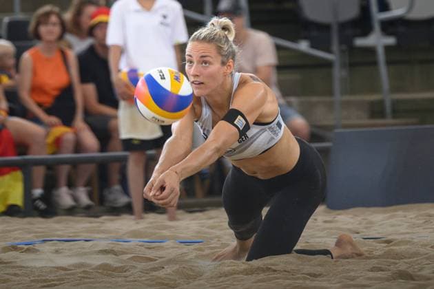 Beach Pro Tour Elite 16 Hamburg, 24 08 2024 Louisa Lippmann GER Beach Pro Tour Elite 16, Hamburg, Stadion Am Rothenbaum on 24 08 2024 Copyright: xBEAUTIFULxSPORTS PeterxWeberx