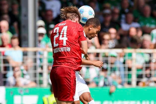 Jannis Heuer 1 FC Kaiserslautern and Etienne Amenyido SC Preussen Muenster battle for the ball, 2 Bundesliga, Preußen Münster vs 1 FC Kaiserslautern, Preußenstadion, August 24, 2024 in Münster, Germany Photo by Marco Steinbrenner DeFodi Images Jannis Heuer 1 FC Kaiserslautern and Etienne Amenyido SC Preussen Muenster battle for the ball, 2 Bundesliga, Preußen Münster vs 1 FC Kaiserslautern, Preußenstadion, August 24, 2024 in Münster, Germany Photo by Marco Steinbrenner DeFodi Images DFB DFL REGULATIONS PROHIBIT ANY USE OF PHOTOGRAPHS AS IMAGE SEQUENCES AND OR QUASI VIDEO Defodi 700 scp fcK 20240824 024 Defodi-700 DFB DFL REGULATIONS PROHIBIT ANY USE OF PHOTOGRAPHS AS IMAGE SEQUENCES AND OR QUASI-VIDEO.