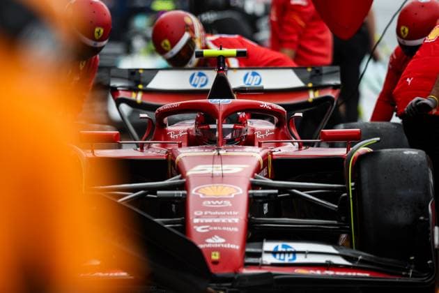 55 SAINZ Carlos (spa), Scuderia Ferrari SF-24, action during the Formula 1 Heineken Dutch Grand Prix 2024, 15th round of the 2024 Formula One World Championship, WM, Weltmeisterschaft from August 23 to 25, 2024 on the Circuit Zandvoort, in Zandvoort, Netherlands - F1 - DUTCH GRAND PRIX 2024 DPPI Panoramic  240824_R15_OLANDA_DP_XB3_4445