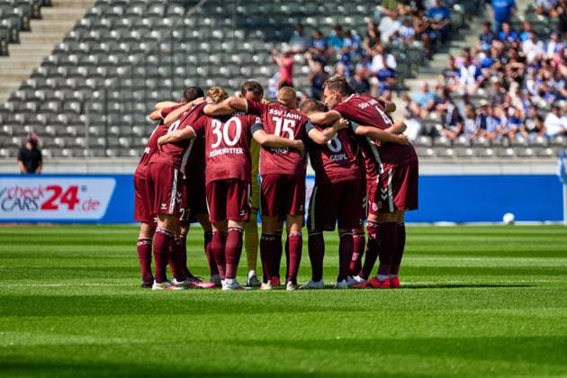SSV Jahn Regensburg, Team picture, GER, Hertha BSC vs SSV Jahn Regensburg, Soccer men, 2 Bundesliga, Season 2024 2025, 03 Matchday, 24 08 2024 DFL REGULATIONS PROHIBIT ANY USE OF PHOTOGRAPHS AS IMAGE SEQUENCES AND OR QUASI VIDEO GER, Hertha BSC vs SSV Jahn Regensburg, Soccer men, 2 Bundesliga, Season 2024 2025, 03 Matchday, 24 08 2024 Berlin Copyright: xEibner-Pressefotox xClaudiusxRauchx EP_CRH
