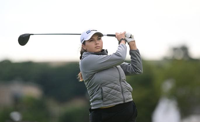 Alexa Pano on the 3rd Tee AIG Women s Open, Day Three, Golf, St. Andrews, Scotland, UK - 24 Aug 2024  Copyright: xGreigxCowie Shutterstockx 14655900g
