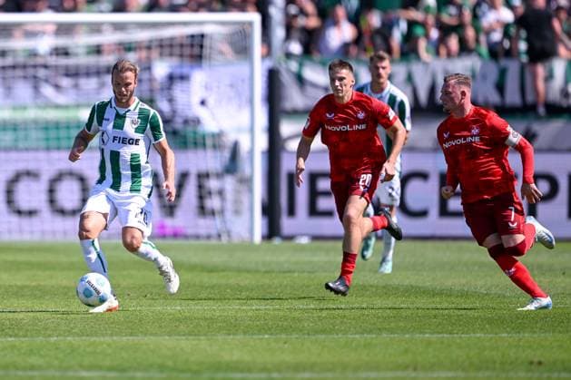 24 08 2024, Football, 2 Bundesliga, Matchday 3 Season 2024 2025, Preußen Münster 1 FC Kaiserslautern, Jorrit Hendrix SC Preussen Münster xRHR PHOTO TKx Copyright: RHR-FOTOx RHR-FOTO TK