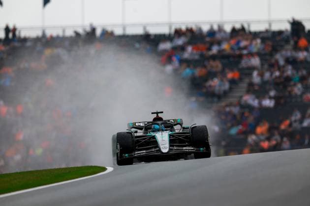 63 George Russell GBR, Mercedes AMG Petronas F1 Team , F1 Grand Prix of the Netherlands at Circuit Zandvoort on August 24, 2024 in Zandvoort, Netherlands Photo by HOCH ZWEI Zandvoort Netherlands