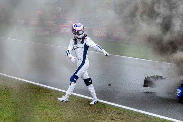 Formula 1 GP Zandvoort Holland Saturday, 24 08 2024 Logan Sargeant 2, Williams Racing crash in FP3 Formula 1 GP Zandvoort Holland Saturday, 24 08 2024 Copyright: xBEAUTIFULxSPORTS Erlhofx