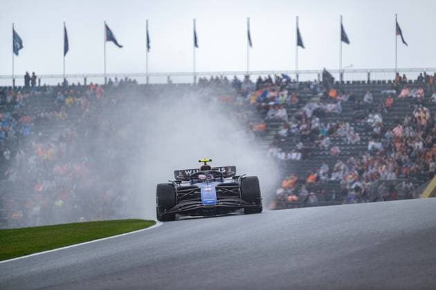 Formula 1 GP Zandvoort Holland Saturday, 24 08 2024 Logan Sargeant 2, Williams Racing crash in FP3 Formula 1 GP Zandvoort Holland Saturday, 24 08 2024 Copyright: xBEAUTIFULxSPORTS Erlhofx