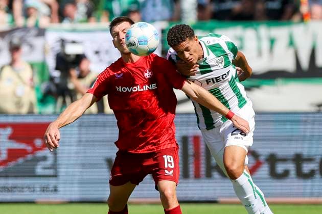 Daniel Hanslik 1 FC Kaiserslautern and Andras Nemeth SC Preussen Muenster battle for the ball, 2 Bundesliga, Preußen Münster vs 1 FC Kaiserslautern, Preußenstadion, August 24, 2024 in Münster, Germany Photo by Marco Steinbrenner DeFodi Images Daniel Hanslik 1 FC Kaiserslautern and Andras Nemeth SC Preussen Muenster battle for the ball, 2 Bundesliga, Preußen Münster vs 1 FC Kaiserslautern, Preußenstadion, August 24, 2024 in Münster, Germany Photo by Marco Steinbrenner DeFodi Images DFB DFL REGULATIONS PROHIBIT ANY USE OF PHOTOGRAPHS AS IMAGE SEQUENCES AND OR QUASI VIDEO Defodi 700 scp fcK 20240824 087 Defodi-700 DFB DFL REGULATIONS PROHIBIT ANY USE OF PHOTOGRAPHS AS IMAGE SEQUENCES AND OR QUASI-VIDEO.