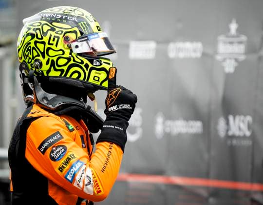 ZANDVOORT - Lando Norris (McLaren) reacts after qualifying for the F1 Grand Prix of the Netherlands at the Circuit of Zandvoort. ANP SEM VAN DER WAL xVIxANPxSportx xxANPxIVx 506627540 originalFilename: 506627540.jpg