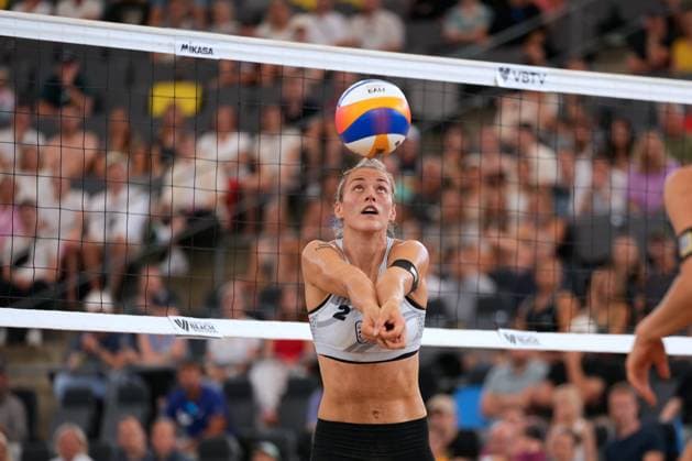 Hamburg, Germany, August 24th 2024: Louisa Lippmann ( Germany ) during the Elite 16 Beachvolleyball Tournament 2024 at Stadium Am Rothenbaum in Hamburg, GERMANY. (Julia Kneissl SPP) Copyright: xJuliaxKneisslx xSPPx spp-en-JuKnSp-JK_06822.jpeg
