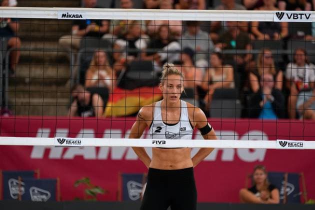 Hamburg, Germany, August 24th 2024: Louisa Lippmann ( Germany ) during the Elite 16 Beachvolleyball Tournament 2024 at Stadium Am Rothenbaum in Hamburg, GERMANY. (Julia Kneissl SPP) Copyright: xJuliaxKneisslx xSPPx spp-en-JuKnSp-JK_06523.jpeg