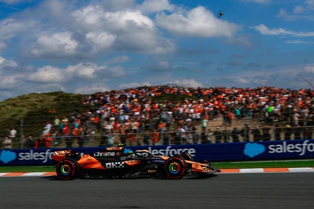 4 Lando Norris GBR, McLaren Formula 1 Team , F1 Grand Prix of the Netherlands at Circuit Zandvoort on August 24, 2024 in Zandvoort, Netherlands Photo by HOCH ZWEI Zandvoort Netherlands