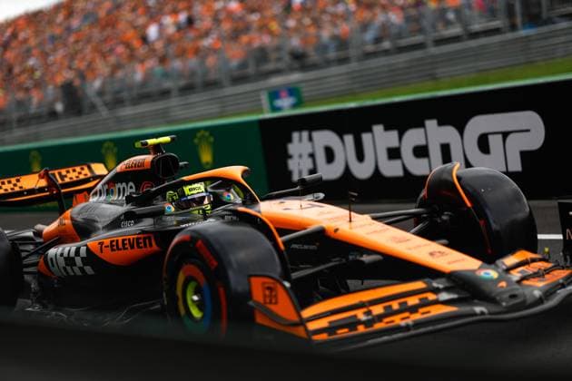 4 Lando Norris GBR, McLaren Formula 1 Team , F1 Grand Prix of the Netherlands at Circuit Zandvoort on August 24, 2024 in Zandvoort, Netherlands Photo by HOCH ZWEI Zandvoort Netherlands