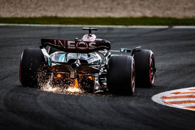 63 RUSSELL George (gbr), Mercedes AMG F1 Team W15, action during the Formula 1 Heineken Dutch Grand Prix 2024, 15th round of the 2024 Formula One World Championship, WM, Weltmeisterschaft from August 23 to 25, 2024 on the Circuit Zandvoort, in Zandvoort, Netherlands - F1 - DUTCH GRAND PRIX 2024 DPPI Panoramic  240824_R15_OLANDA_DP_AV3_8361