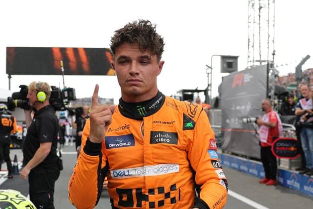 4 Lando Norris McLaren Formula 1 Team, 04 , Pole Position, Qualifying, NDL, Formula 1 World Championship, Dutch Grand Prix, Circuit Zandvoort, 24 08 2024 NDL, Formula 1 World Championship, Dutch Grand Prix, Netherlands, Circuit Zandvoort, 24 08 2024 Zandvoort Copyright: xEibner-Pressefoto AnnikaxGrafx EP_AGF