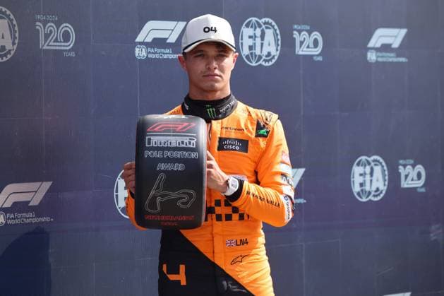 4 Lando Norris McLaren Formula 1 Team, 04 , Pole Position, Qualifying, NDL, Formula 1 World Championship, Dutch Grand Prix, Circuit Zandvoort, 24 08 2024 NDL, Formula 1 World Championship, Dutch Grand Prix, Netherlands, Circuit Zandvoort, 24 08 2024 Zandvoort Copyright: xEibner-Pressefoto AnnikaxGrafx EP_AGF
