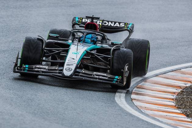 Circuit Zandvoort, Zandvoort, Netherlands. 24.August.2024; George Russell of Great Britain and Mercedes-AMG PETRONAS F1 Team during Formula One Italian Grand Prix  (264124475)