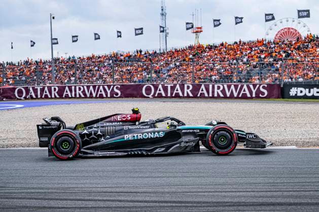 24th August 2024; Circuit Zandvoort, Zandvoort, North Holland, Netherlands; Formula 1 Heineken Dutch Grand Prix 2024; Qualifying Day; Lewis Hamilton (GBR) in the F1-W14 of Mercedes-AMG Petronas in qualifying  ActionPlus12685506 GodfreyxPitt