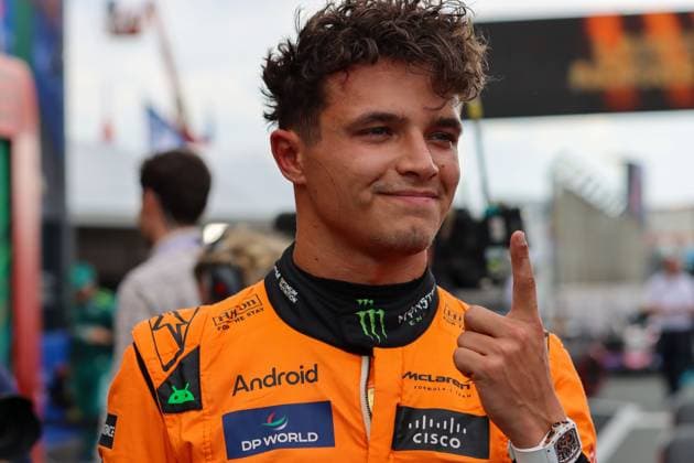 August 24, 2024, Zandvoort, Monte Carlo, Netherlands: LANDO NORRIS gets pole, qualifying Parc Ferme Saturday of the 2024 Dutch Grand Prix Zandvoort Netherlands - ZUMAk187 20240824_zsp_k187_042 Copyright: xAlexisxKahnx