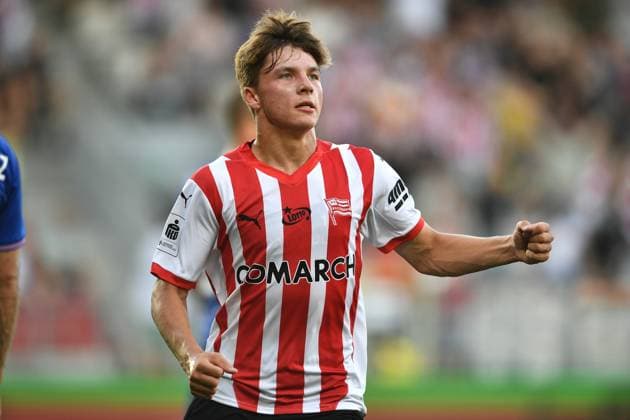 KRAKOW 24.08.2024 MECZ 6. KOLEJKA PKO EKSTRAKLASA SEZON 2024 25 --- POLISH FOOTBALL TOP LEAGUE MATCH IN KRAKOW: CRACOVIA KRAKOW - GORNIK ZABRZE NZ RADOSC GOL FILIP ROZGA FOT. MICHAL PLASZYK 400mm.pl NEWSPIX.PL --- Newspix.pl  20240824_PLA_016