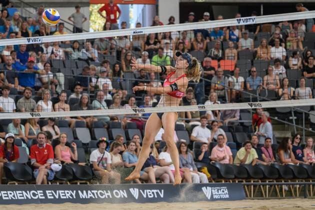 Beach Pro Tour Elite 16 Hamburg, 24 08 2024 Nina Brunner SUI Beach Pro Tour Elite 16, Hamburg, Stadion Am Rothenbaum on 24 08 2024 Copyright: xBEAUTIFULxSPORTS PeterxWeberx