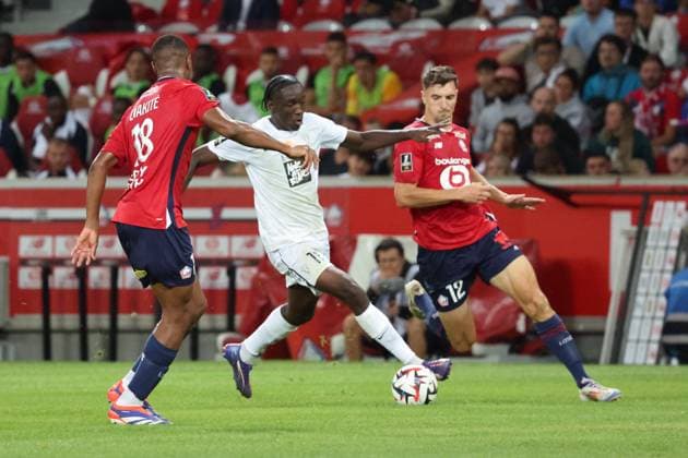 Sidiki CHÉRIF (Angers SCO) lors du match LOSC Lille vs Angers SCO, Ligue 1, Decathlon Arena stade Pierre Mauroy, le 24 août 2024 FOOTBALL : LOSC Lille vs Angers SCO - Ligue 1 24 08 2024 LaurentSanson Panoramic 