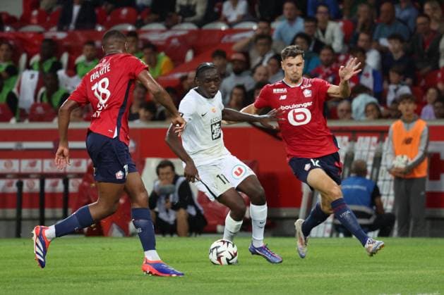 Sidiki CHÉRIF (Angers SCO) lors du match LOSC Lille vs Angers SCO, Ligue 1, Decathlon Arena stade Pierre Mauroy, le 24 août 2024 FOOTBALL : LOSC Lille vs Angers SCO - Ligue 1 24 08 2024 LaurentSanson Panoramic 