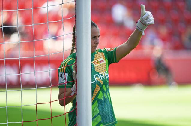 Soccer, Women, Season 2024 2025, 2 Women Bundesliga 1 Matchday , 1 FC Union Berlin Hamburger SV, Goalkeeper Cara Bösl 1 Women, 1 FC Union , 24 08 2024, Copyright: xStefaniexFiebrig MatthiasxKochx