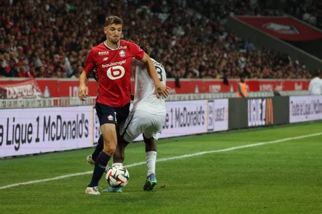 Thomas MEUNIER (LOSC Lille) lors du match LOSC Lille vs Angers SCO, Ligue 1, Decathlon Arena stade Pierre Mauroy, le 24 août 2024 FOOTBALL : LOSC Lille vs Angers SCO - Ligue 1 24 08 2024 LaurentSanson Panoramic 