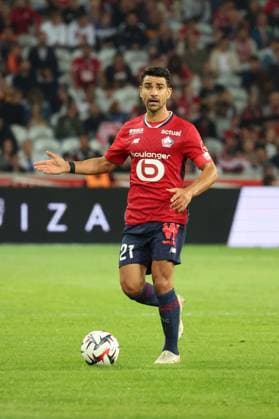Benjamin ANDRE (LOSC Lille) lors du match LOSC Lille vs Angers SCO, Ligue 1, Decathlon Arena stade Pierre Mauroy, le 24 août 2024 FOOTBALL : LOSC Lille vs Angers SCO - Ligue 1 24 08 2024 LaurentSanson Panoramic 